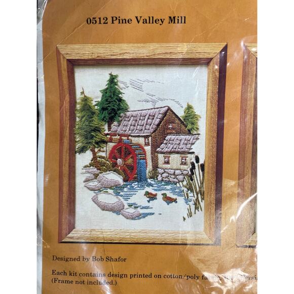 2 Needlepoint Kits, The Creative Circle: Pine Valley Mill & Stoney Creek Bridge - Picture 2 of 9